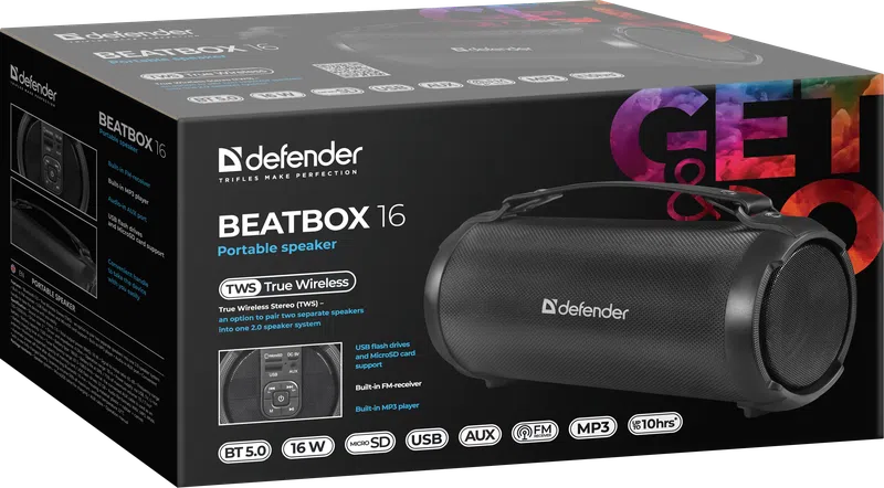 Defender - Prijenosni zvučnik Beatbox 16