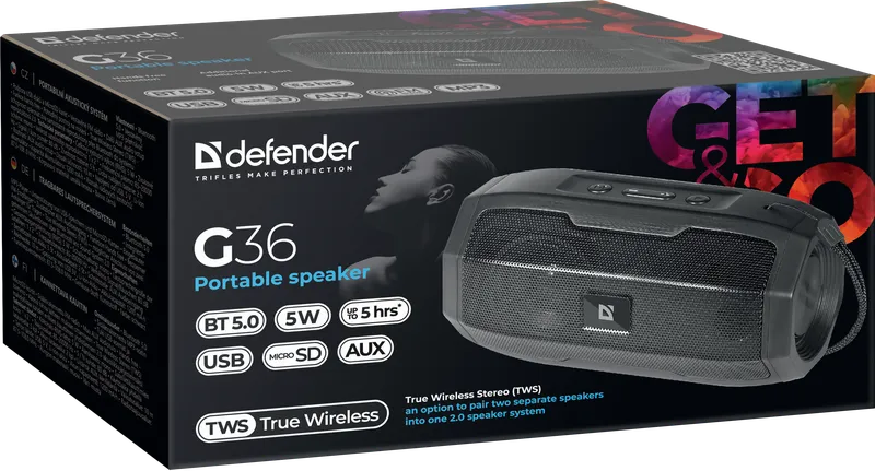 Defender - Prijenosni zvučnik G36