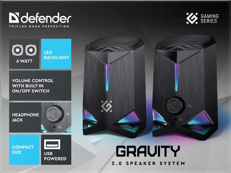 Defender - 2.0 sustav zvučnika Gravity