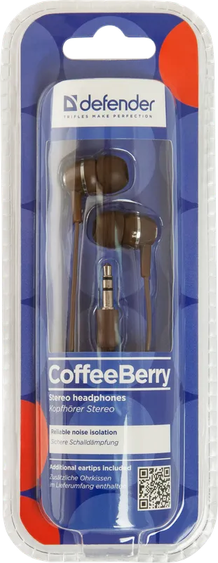 Defender - Slušalice za uši Coffee Berry