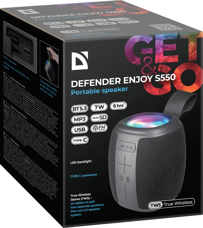 Defender - Prijenosni zvučnik Enjoy S550
