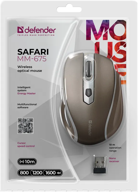 Defender - Bežični optički miš Safari MM-675