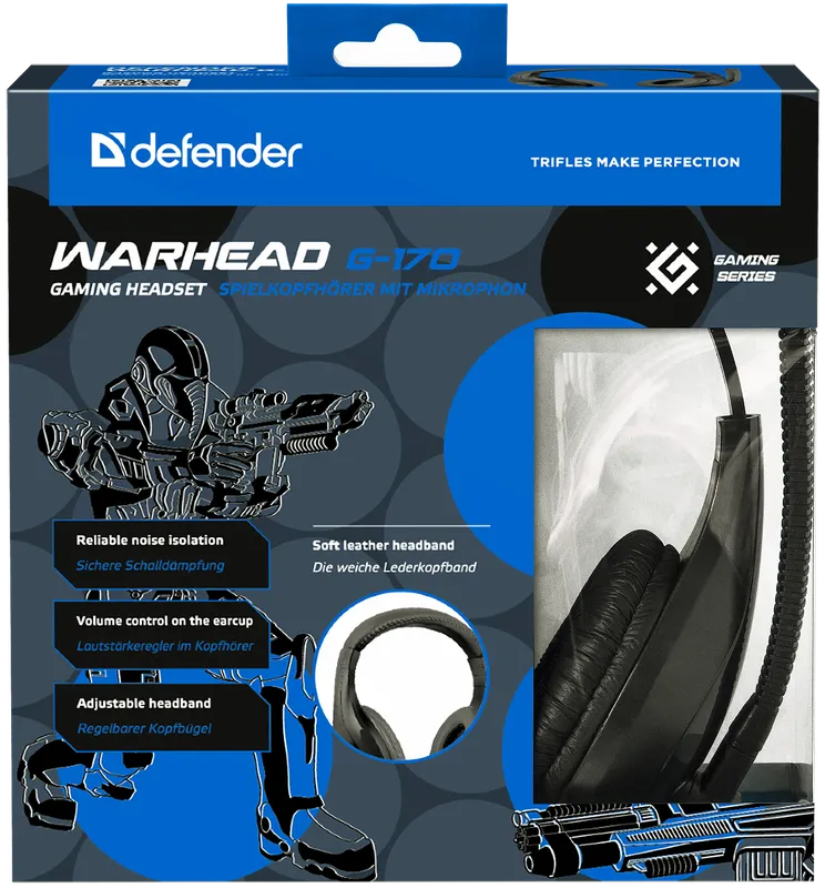 Defender - Gaming slušalice Warhead G-170