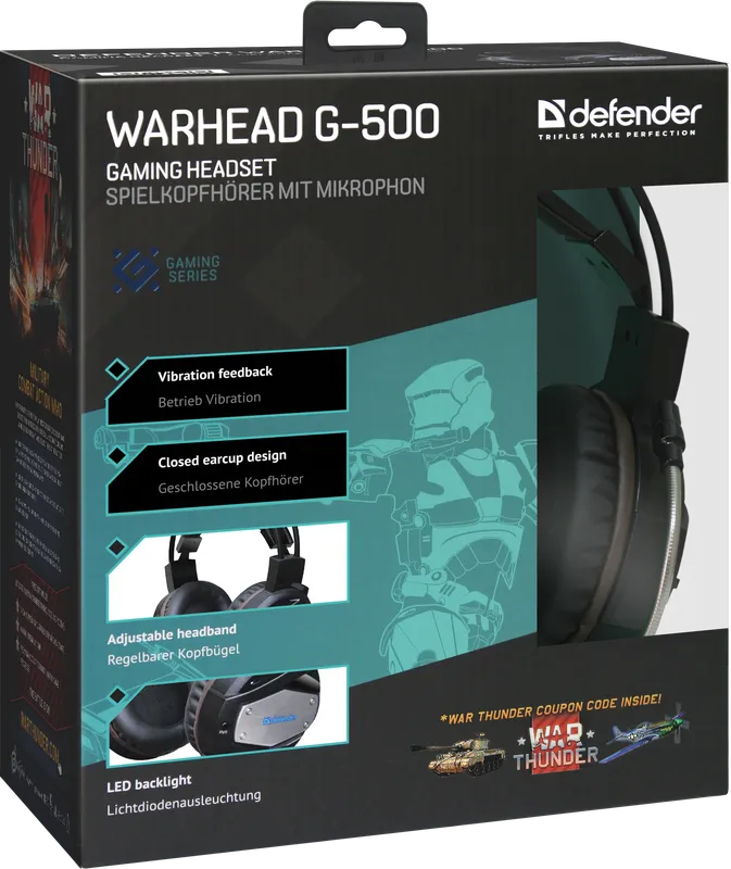 Defender - Gaming slušalice Warhead G-500