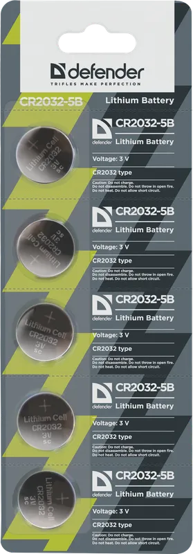 Defender - Baterija litij CR2032-5B