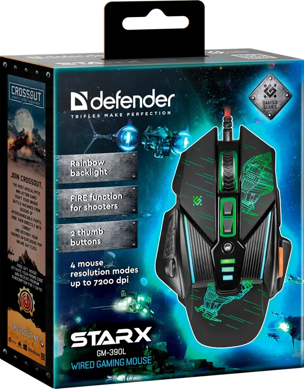 Defender - Žičani gaming miš sTarx GM-390L