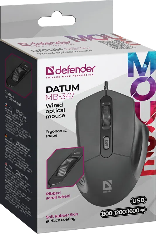 Defender - Žičani optički miš Datum MB-347
