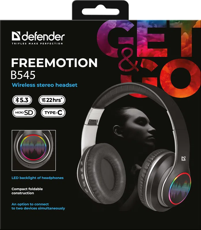 Defender - Bežične stereo slušalice FreeMotion B545