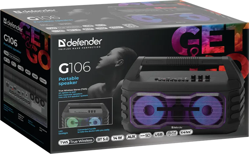 Defender - Prijenosni zvučnik G106