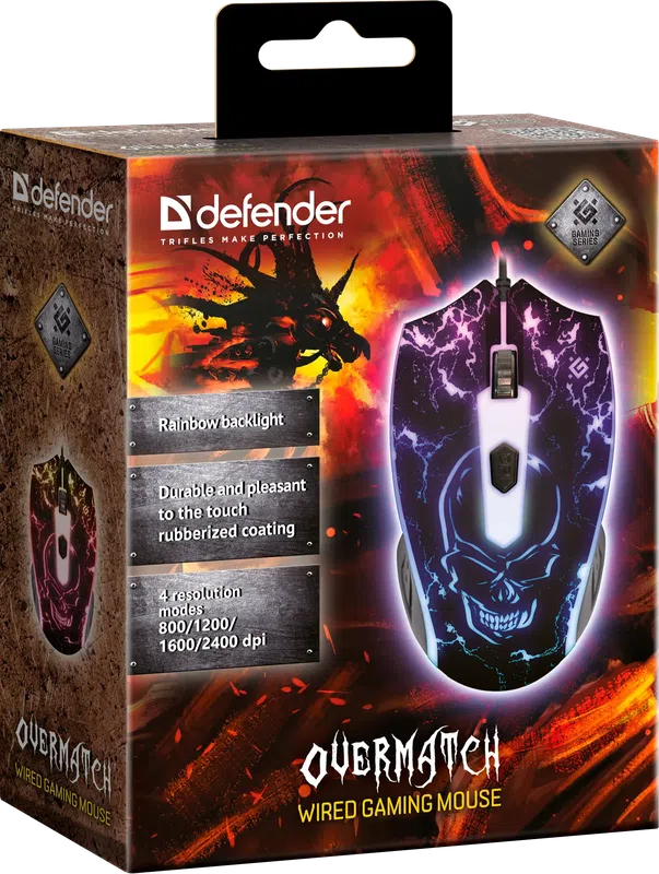 Defender - Žičani gaming miš Overmatch GM-069