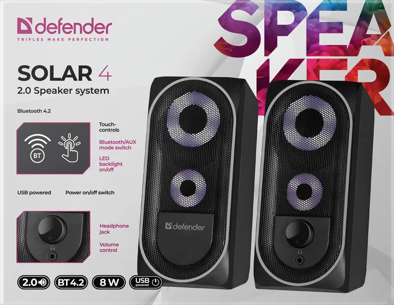 Defender - 2.0 sustav zvučnika Solar 4