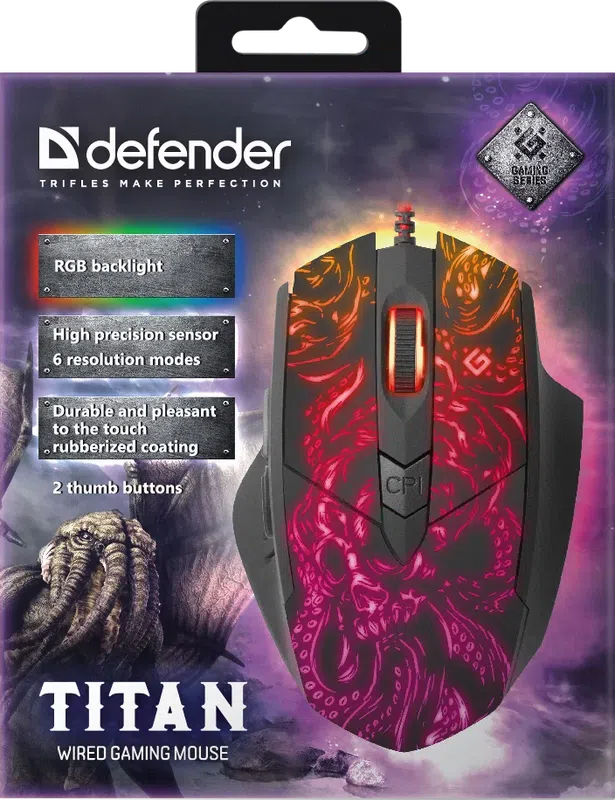 Defender - Žičani gaming miš Titan GM-650L