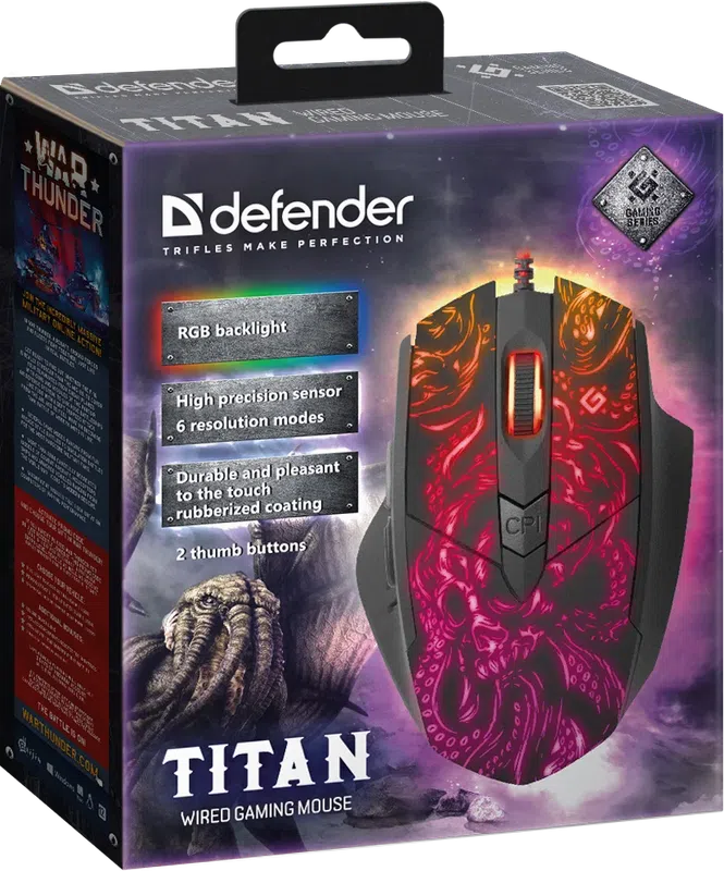 Defender - Žičani gaming miš Titan GM-650L