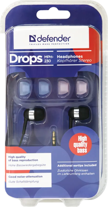 Defender - Slušalice za uši Drops MPH-230