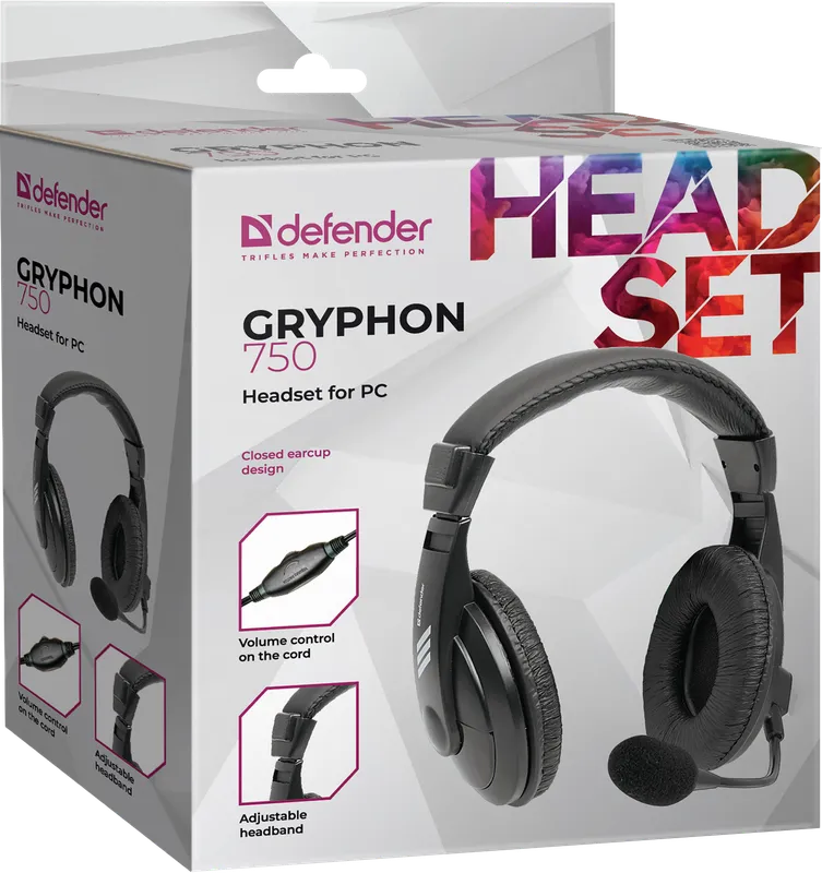 Defender - Slušalice za PC Gryphon 750