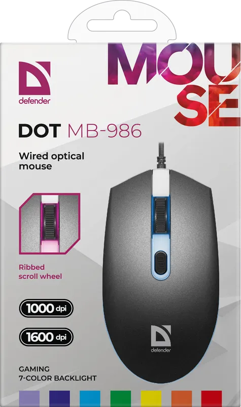 Defender - Žičani optički miš Dot MB-986