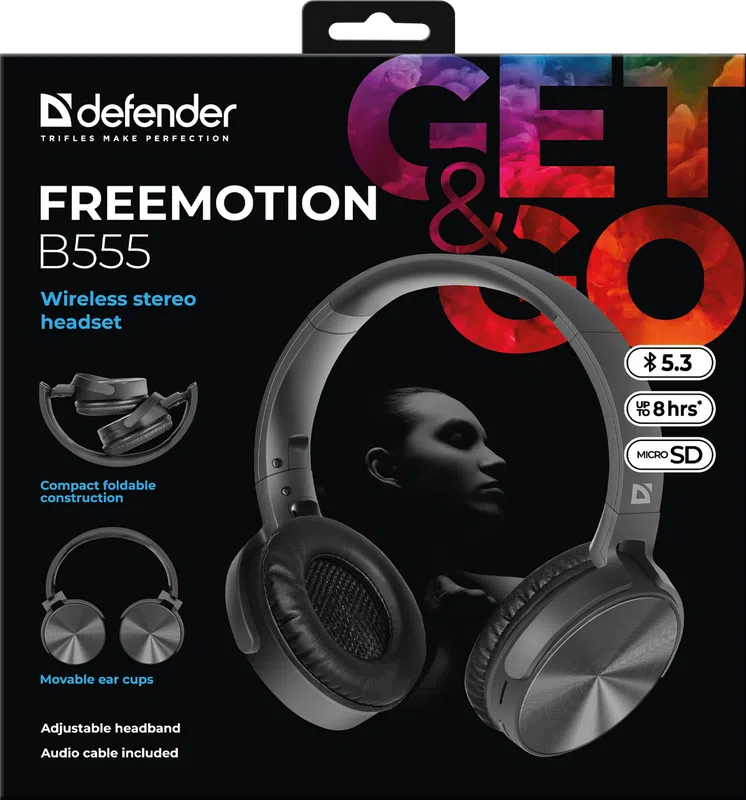 Defender - Bežične stereo slušalice FreeMotion B555