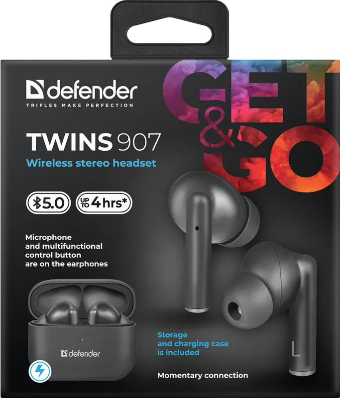 Defender - Bežične stereo slušalice Twins 907