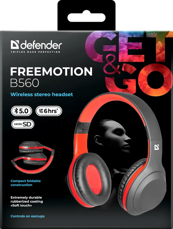 Defender - Bežične stereo slušalice FreeMotion B560