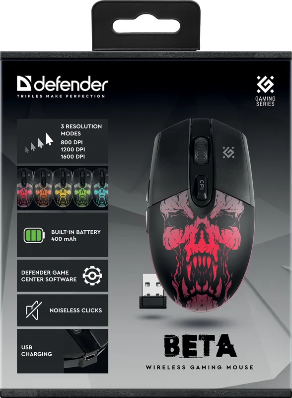 Defender - Bežični gaming miš Beta GM-707L