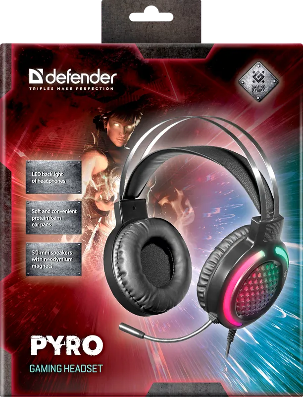 Defender - Gaming slušalice Pyro