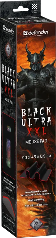 Defender - Gaming podloga za miša Black Ultra XXL