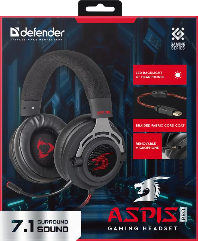 Defender - Gaming slušalice Aspis Pro