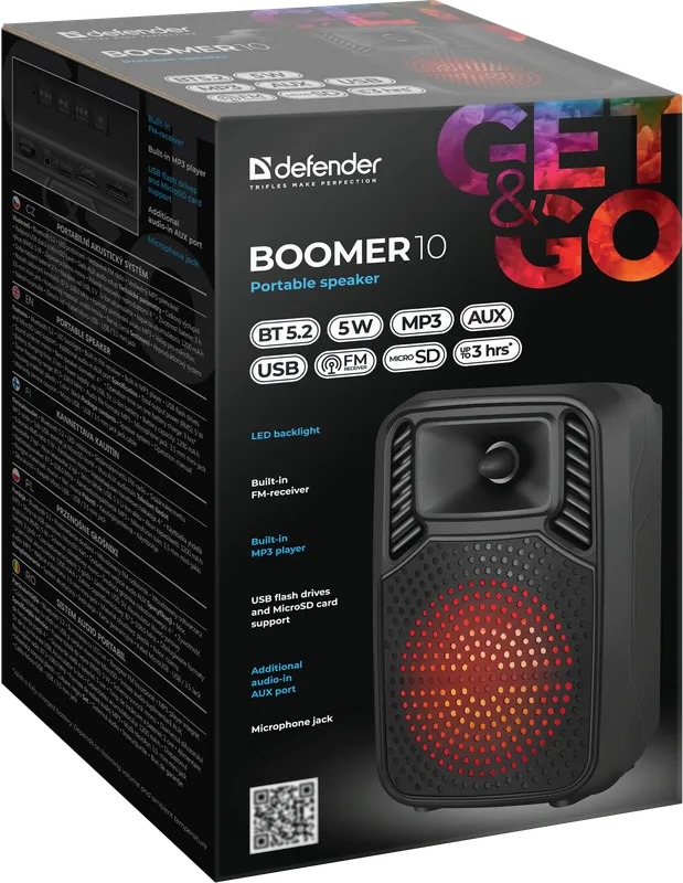 Defender - Prijenosni zvučnik Boomer 10
