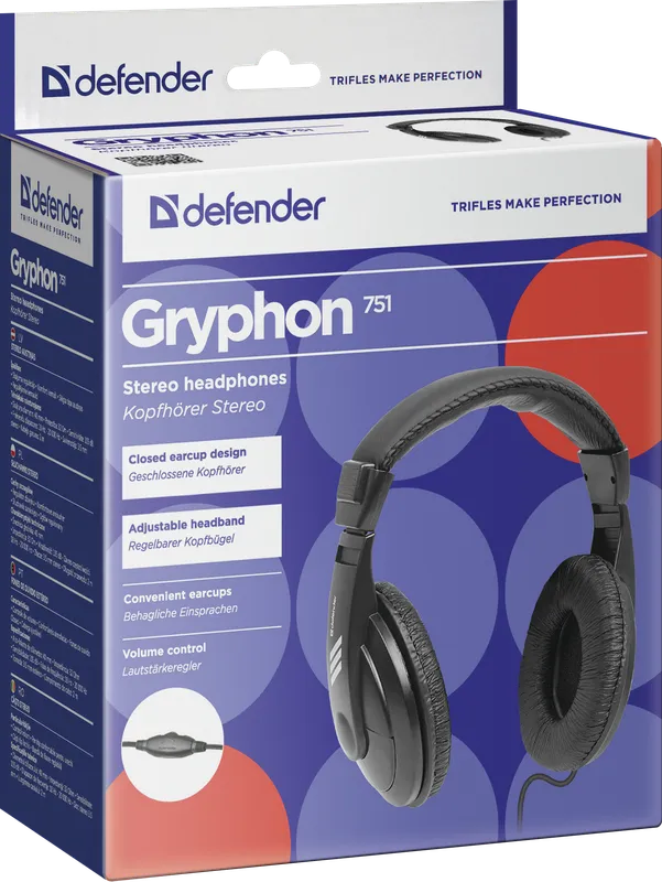 Defender - Stereo slušalice Gryphon 751
