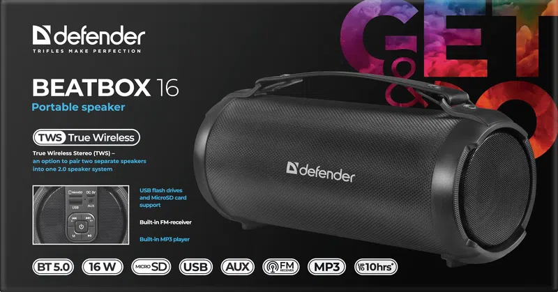 Defender - Prijenosni zvučnik Beatbox 16
