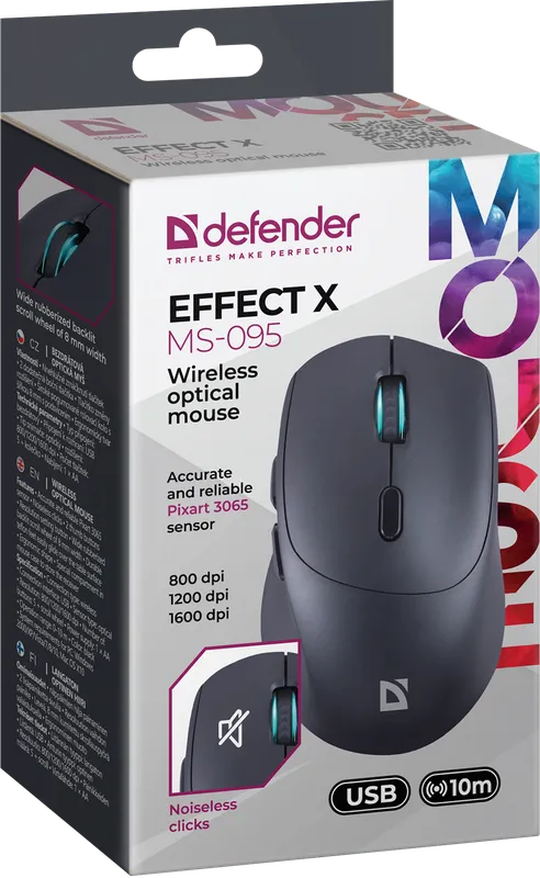 Defender - Bežični optički miš Effect X  MS-095