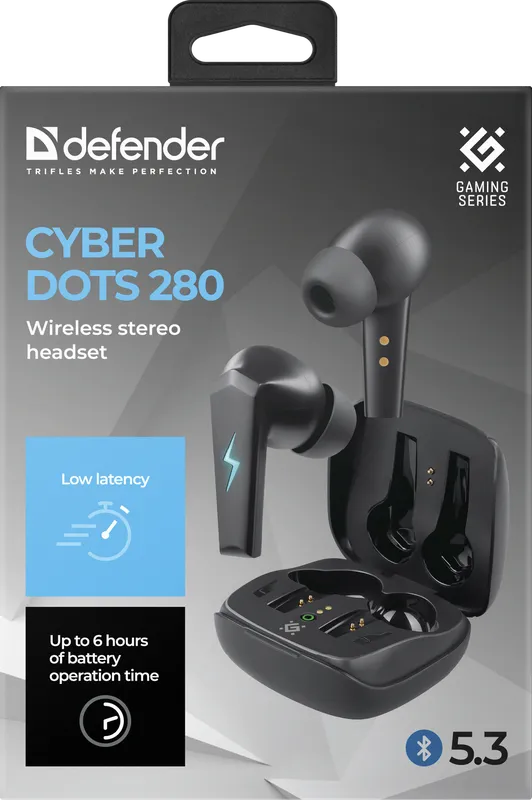Defender - Bežične stereo slušalice CyberDots 280