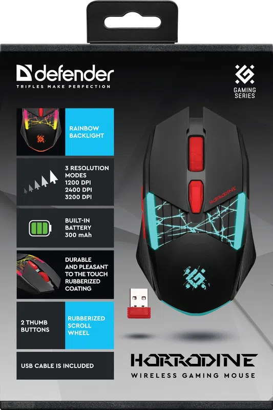Defender - Bežični gaming miš Horrodine GM-237