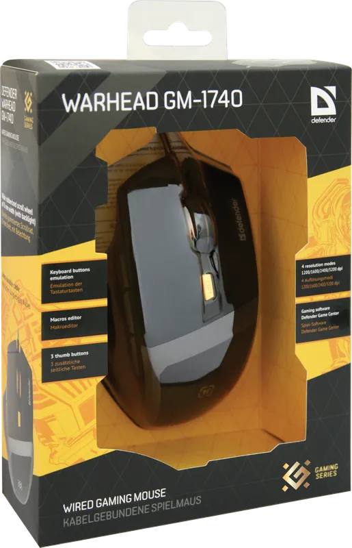 Defender - Žičani gaming miš Warhead GM-1740