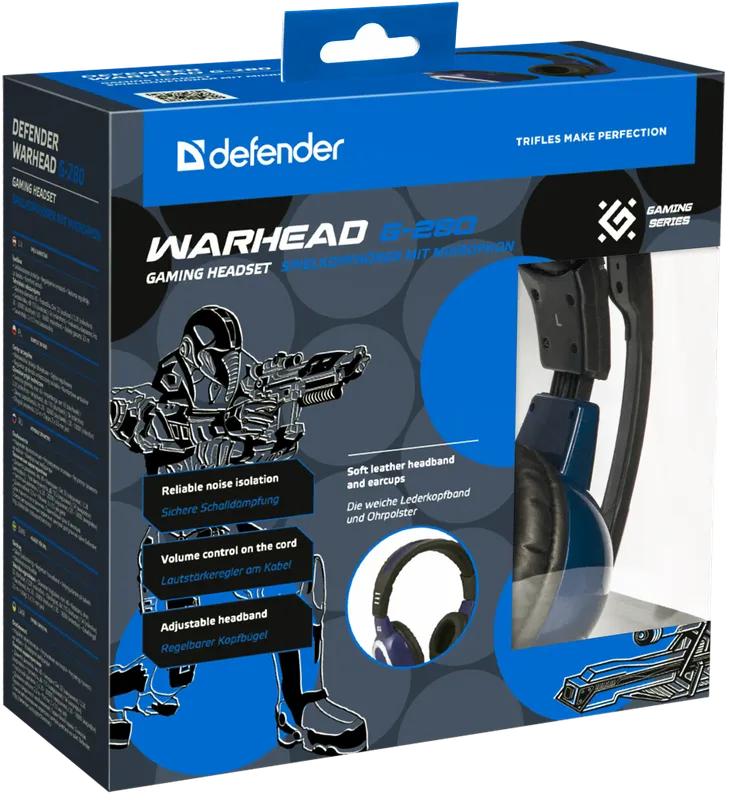 Defender - Gaming slušalice Warhead G-280