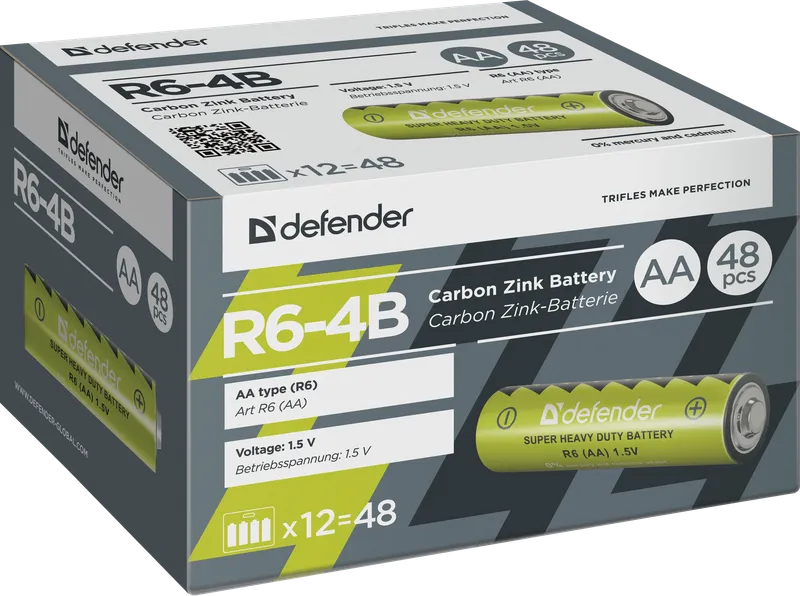 Defender - Zink Carbon baterija R6-4B