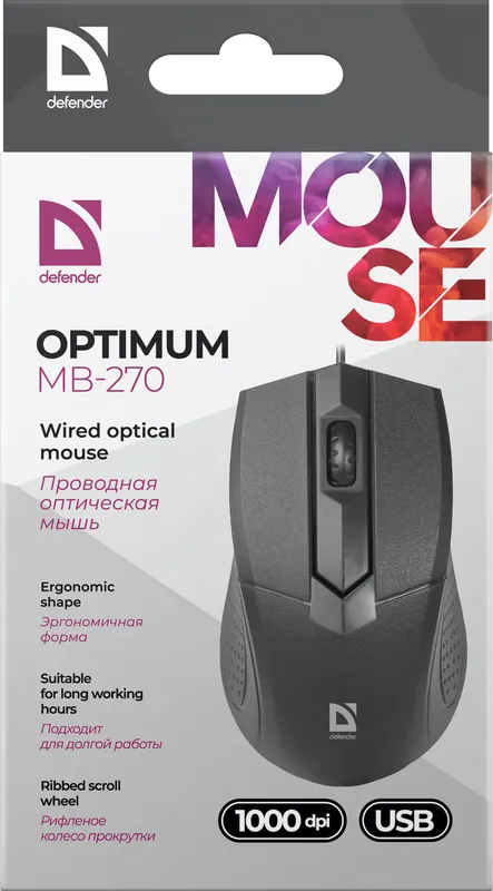 Defender - Žičani optički miš Optimum MB-270