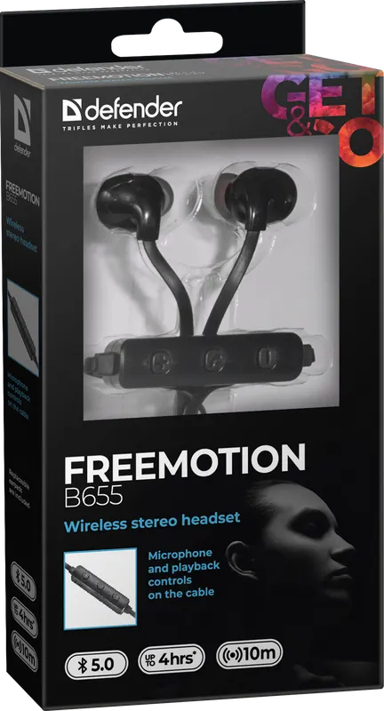 Defender - Bežične stereo slušalice FreeMotion B655
