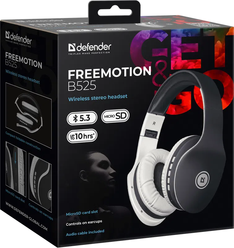 Defender - Bežične stereo slušalice FreeMotion B525