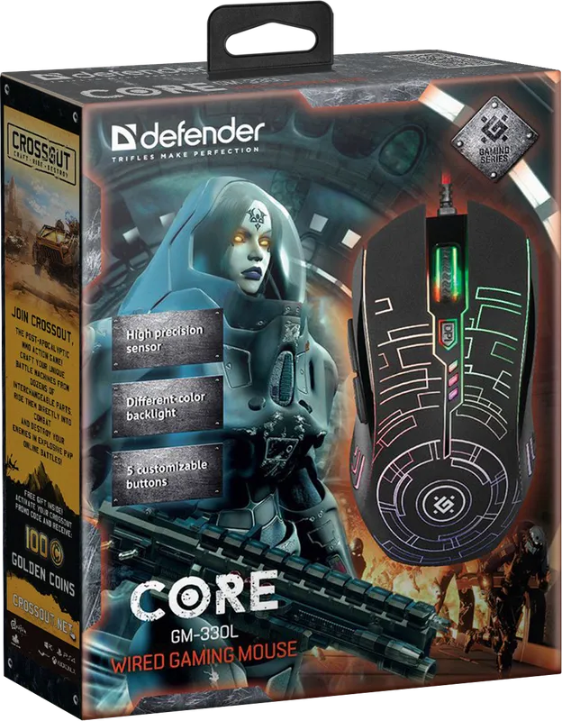 Defender - Žičani gaming miš Core GM-330L