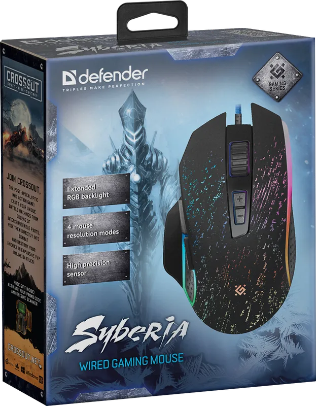 Defender - Žičani gaming miš Syberia GM-680L