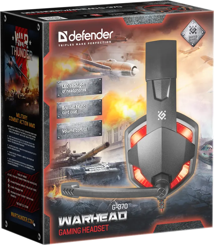 Defender - Gaming slušalice Warhead G-370