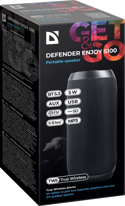 Defender - Prijenosni zvučnik Enjoy S100