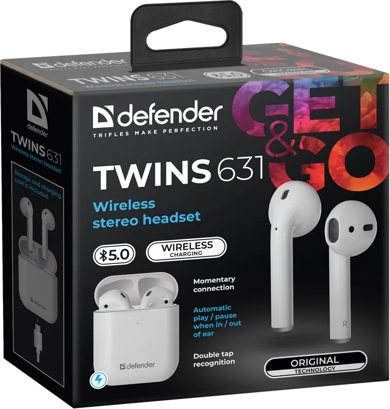 Defender - Bežične stereo slušalice Twins 631