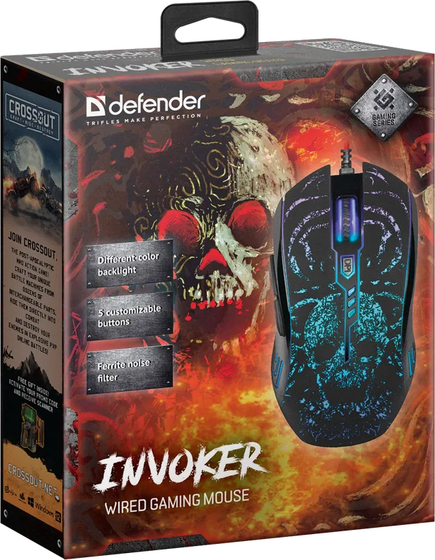 Defender - Žičani gaming miš InvokerGM-947