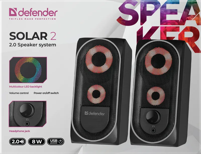 Defender - 2.0 sustav zvučnika Solar 2