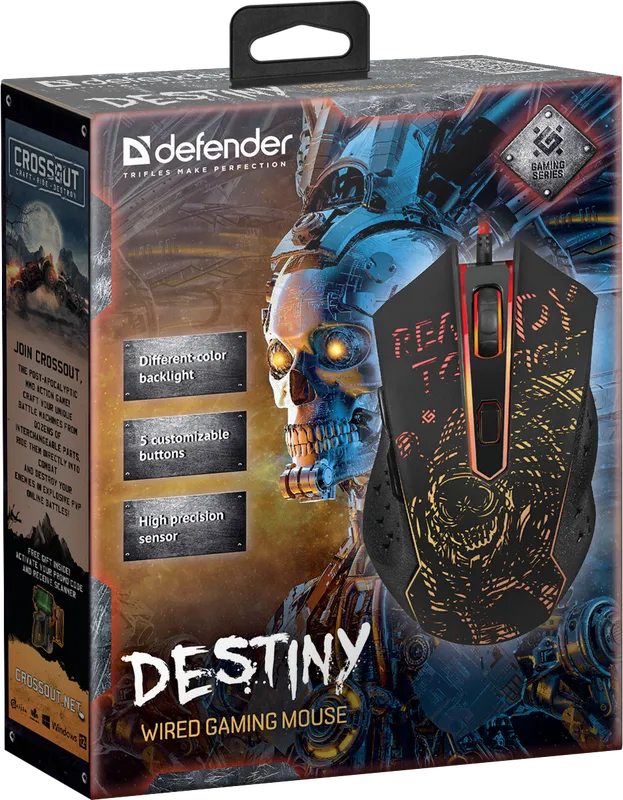 Defender - Žičani gaming miš Destiny GM-918