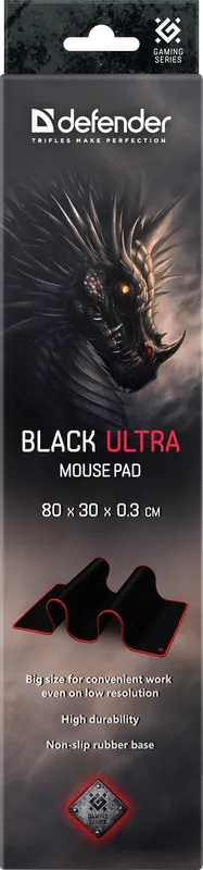 Defender - Podloga za miša Black Ultra