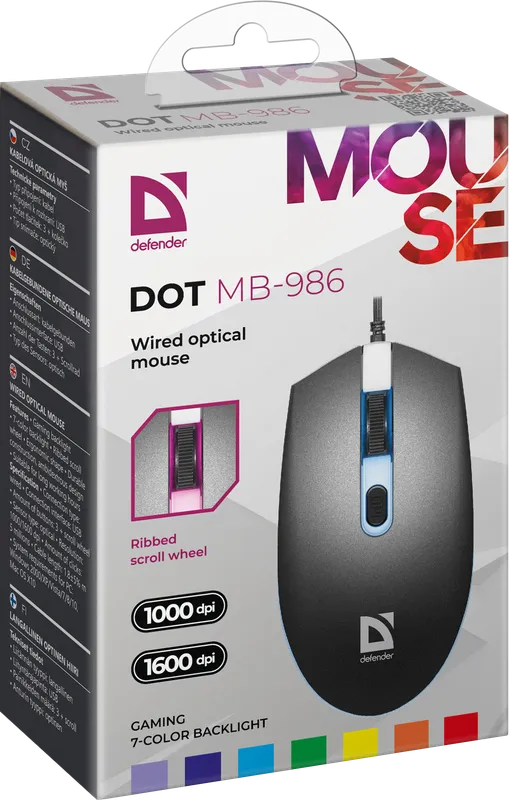Defender - Žičani optički miš Dot MB-986