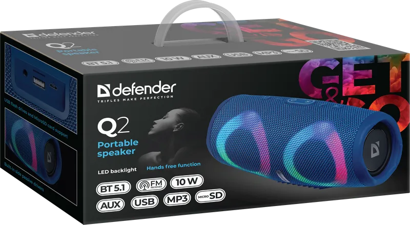 Defender - Prijenosni zvučnik Q2